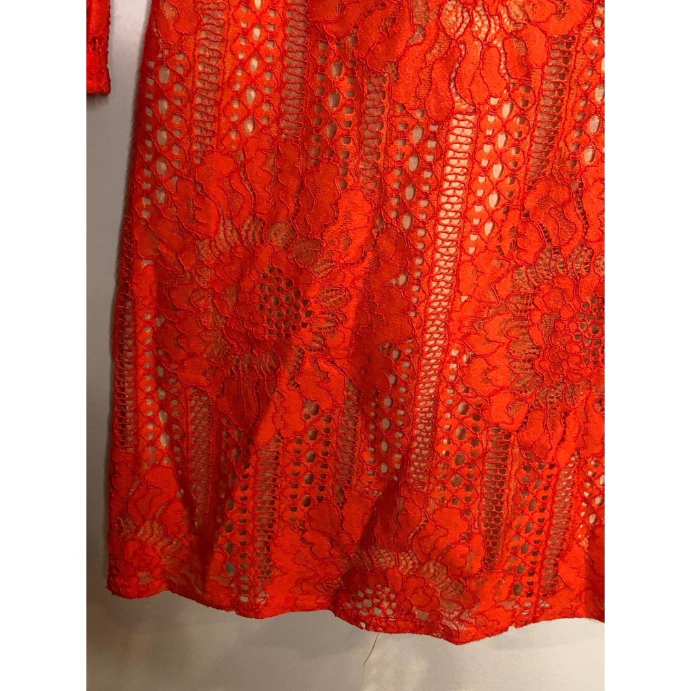 Endless Rose red Ornage Lace XS Boutique Bohemian Boho Going Out Dress - Picture 2 of 9